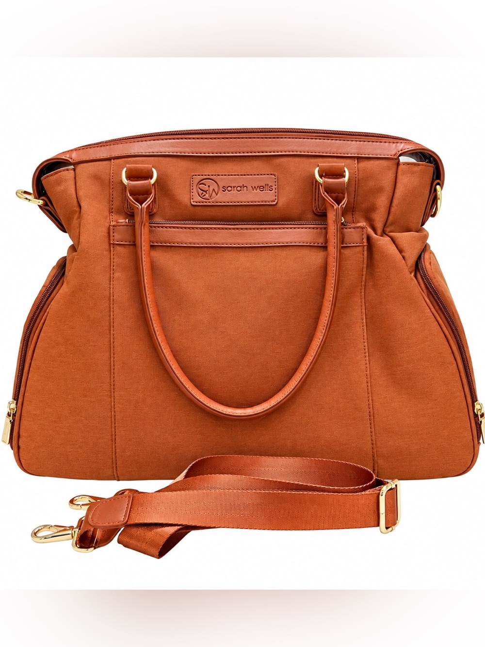 Sarah Wells Breast Pump Bag Tote | Cognac Brown, Insulated | Like New